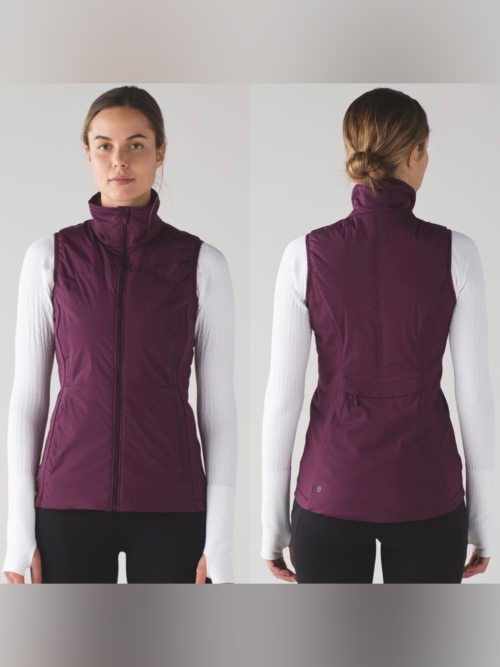 Lululemon Run For Cold Vest in Plum 8